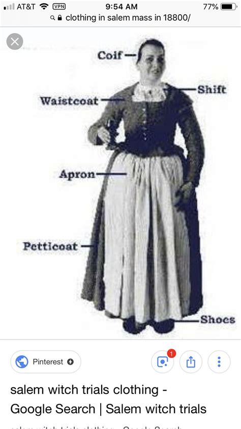 Salem witch trials dress